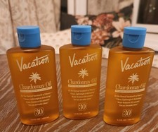 NEW Vacation Chardonnay Oil SPF 30 Vegan Sunscreen Full size 3.4oz Lot of 3 