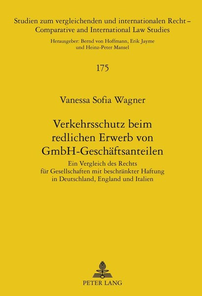 Verkehrsschutz Beim Redlichen Erwerb Von Gmbh-GeschäFtsanteilen | Buch | 9783631-image