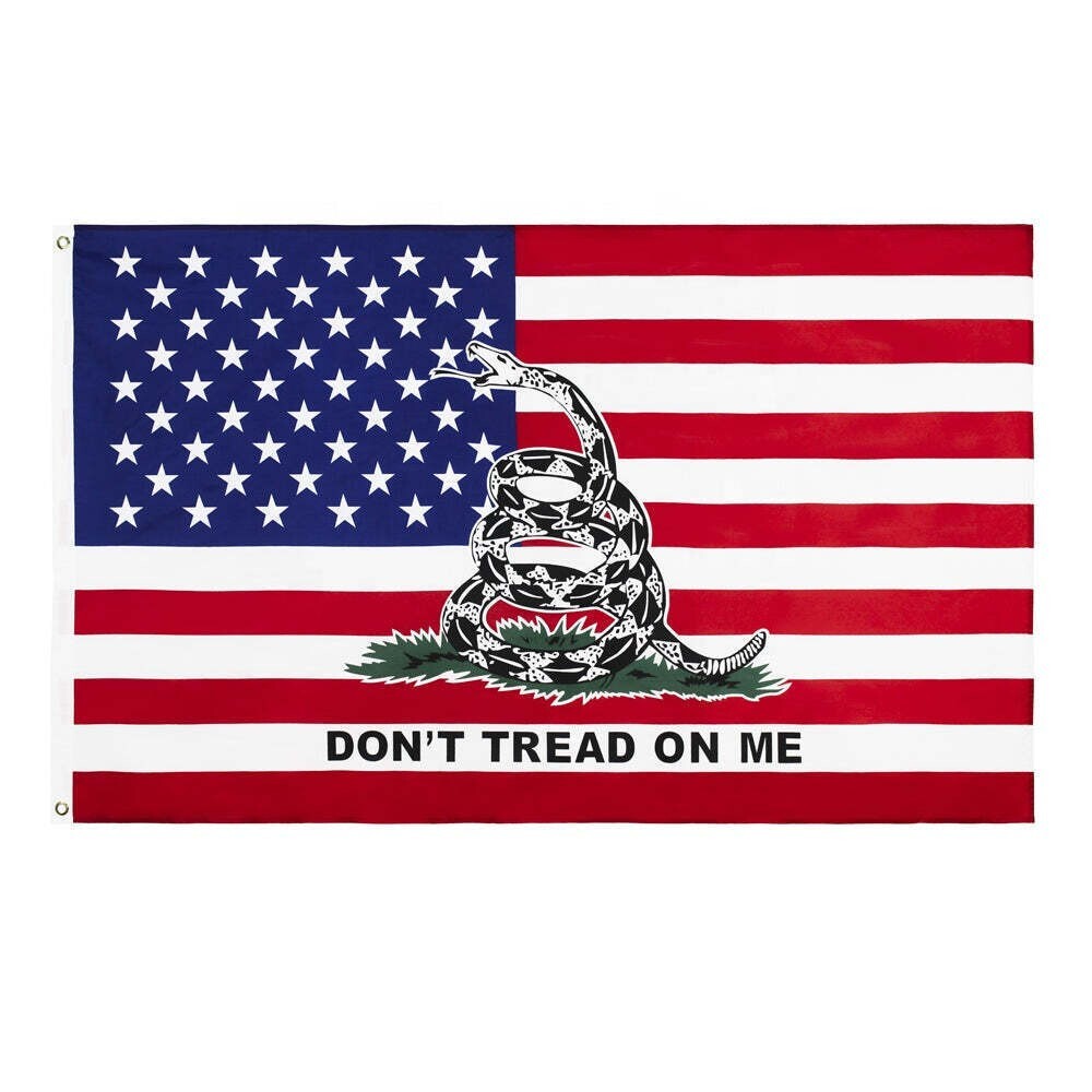 New In Pack - 3'x5' Don't Tread On Me Flag - Gadsden Flag - Yellow - Foto 5