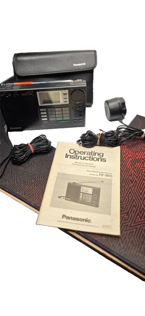 Panasonic RF-B65 Radio FM-LW-MW-SW All Band Receiver with Case | eBay