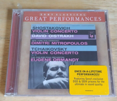 David Oistrakh Music CD - Tchaikovsky & Shostakovich: Violin Concertos [SEALED]