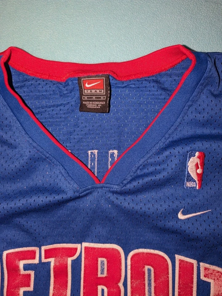 Camiseta deportiva de baloncesto vintage de los Detroit Pistons Ben Wallace de Reebok - talla mediana Foto 4 de 4