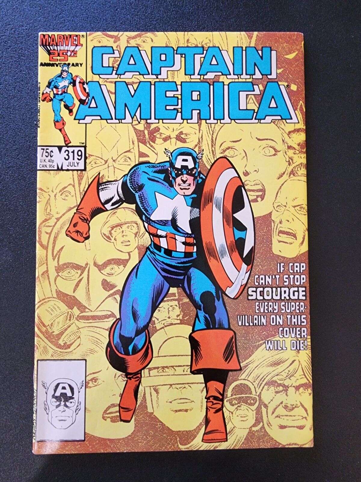 Marvel Comics Captain America #319 July 1986 Paul Neary Cover