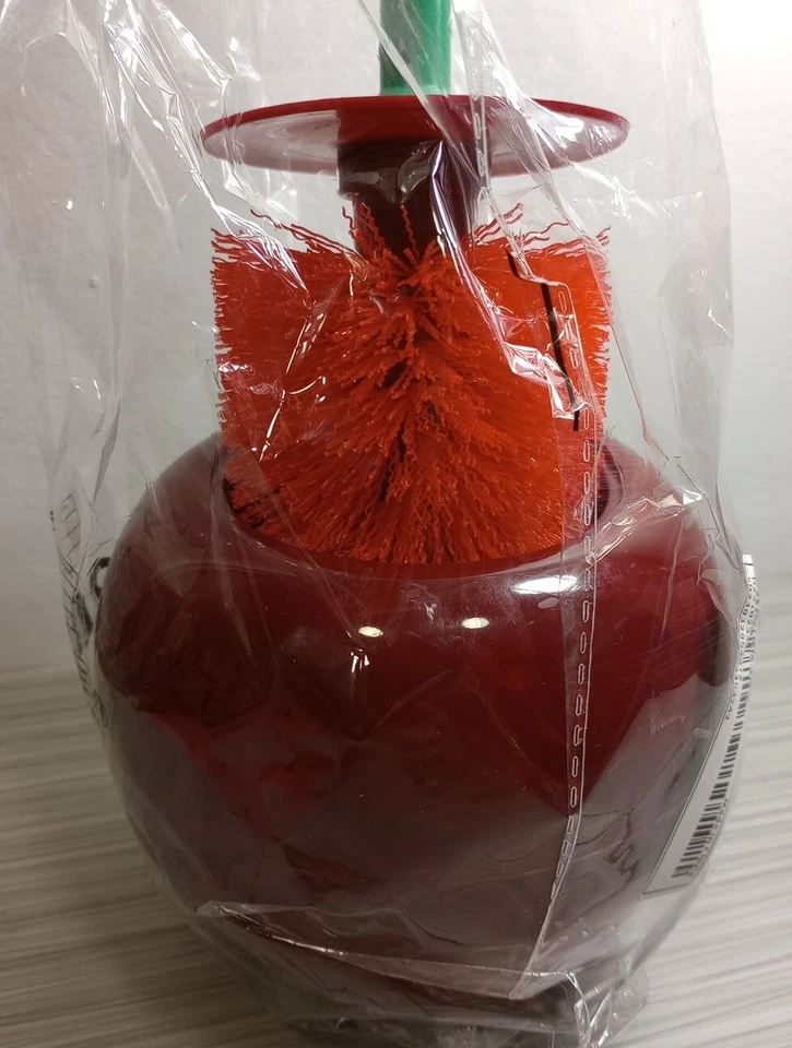 Lovely Cherry Shape Lavatory Toilet Brush With Holder and Handle - NEW - AS IS! - Image 3 of 4