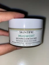 SKINTIFIC Mugwort Mask Anti Pores&Acne Clay Mask 55g Relieves Acne Moisturizing