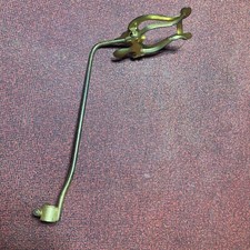 Vintage Brass Sheet Music Holder Instruments Band 1/2" Diameter Round Clip 8" L