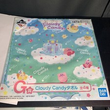 Kirby Cloudy Candy Green Hand towel Ichiban Kuji G Prize In Hand From Japan