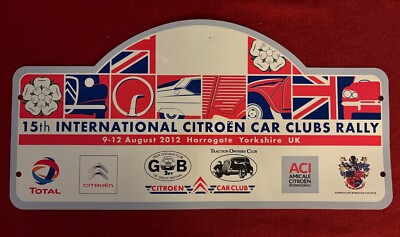 RARE 15th International Citroen Car Clubs Rally Poster | 15.5'' wide x 8'' tall
