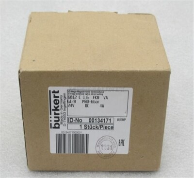 1Pc Burkert 6012 C 1.6 G1/8 24Vdc New 00134171 xa