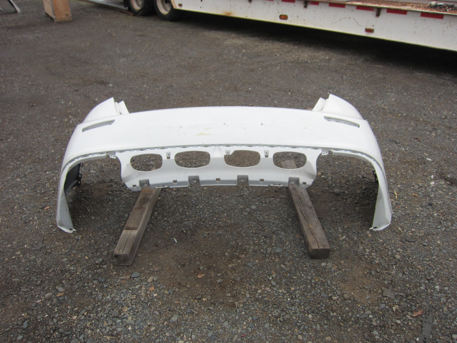 Maserati Ghibli - Rear Bumper. White / USED - 673004365, 2014-17