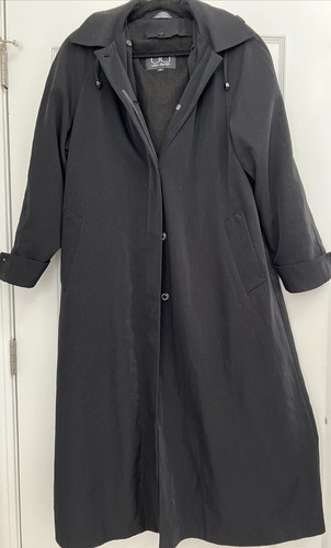 utex design coat trench coat long black 