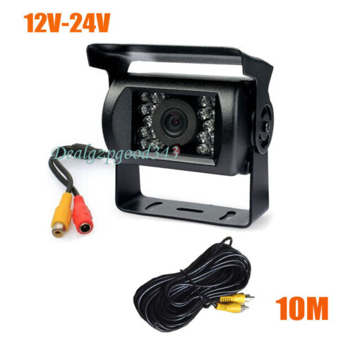 18 LED IR HD caméra de recul de voiture vue arrière pour camion de camping-car bus 12V-24V - Photo 1/5
