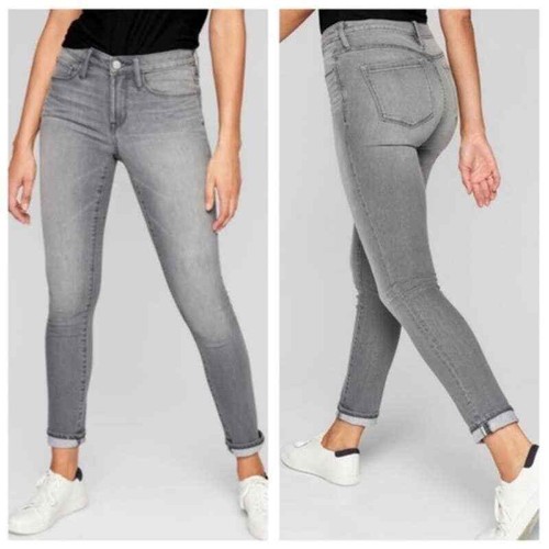 Athleta Sculptek Gray Skinny Jeans 