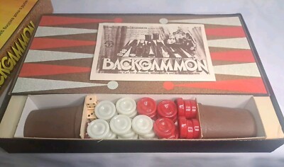 Jeu De Backgammon Vintage 1973 Deluxe - Pacific Game Co (Neuf, Boîte Ouverte)