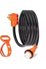 WELLUCK 50 Amp 25 Ft RV Power Extension Cord with Cord Organizer