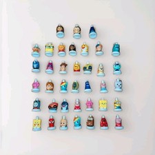 Good 2 Grow Cartoon Characters Juice Toppers Lot Of 38 Tops SpongeBob Cars Etc