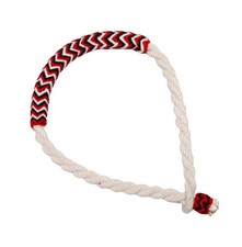 White Bosal Charro Algodon Trenzado Braided Cotton Bosal