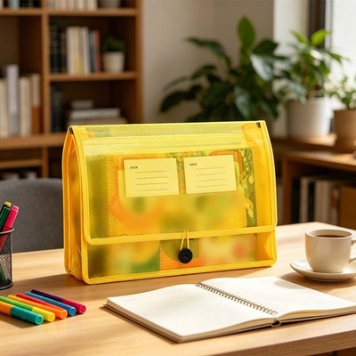 PP Transparent Wasserdicht Aktentasche 33,5 x 24 cm für Büro für Reisen Arbei