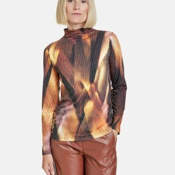 Gerry Weber Maglione Donna Bianco Con Scollo A V E Effetto Frange - Eleganza E Raffinatezza