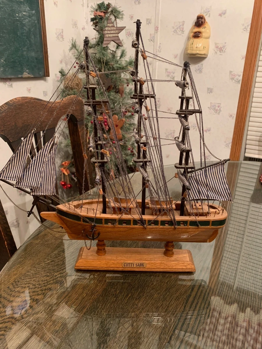 仿古木制帆船模型船| eBay