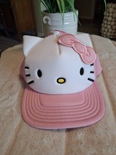 Hello Kitty 3D Ears Snapback Hat Sanrio  Hot Topic Pink  White NWT