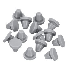 15Pcs Silicone Plugs Rubber Round Hole Plugs for 7-8mm Hole Grey