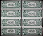 LOT of 8 consecutive 1935G With Motto $1 Silver Certificates CU DJ79054166-73J — photo 2