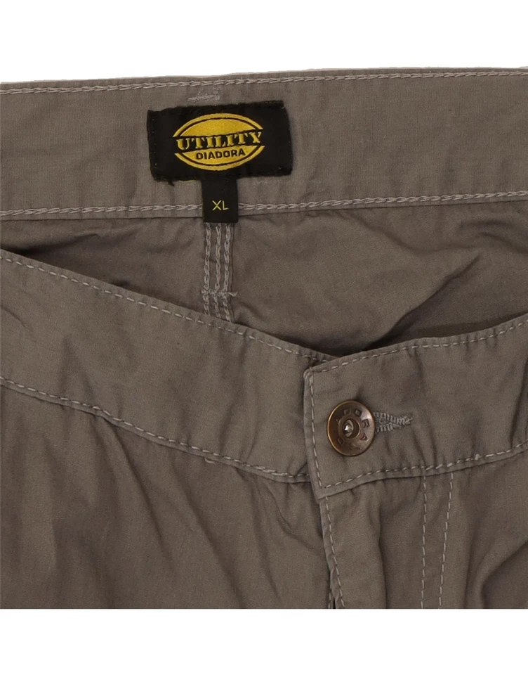 Pantalón cargo recto DIADORA para hombre XL W38 L35 gris algodón DS43 Foto 3 de 3