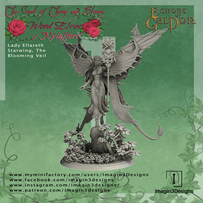 Lady Ellareth Starwing | Wood Elves on Nyalfjord | Imagin3Designs
