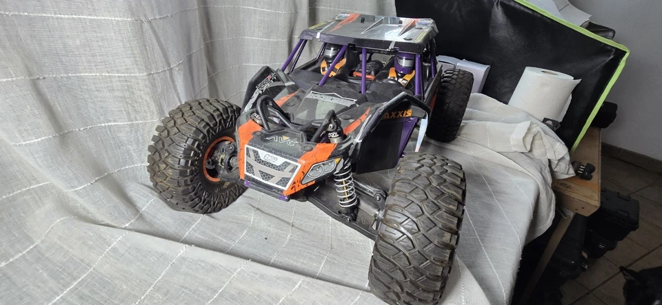 LOSI Rock Rey 1/10 4WD Brushless RTR Rock Racer com AVC Orange Rc Truck buggy - Imagem 3 de 4