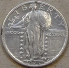 1925 Standing Liberty Quarter 25c XF-AU as Pictured L3