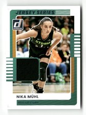 2025 Panini WNBA Donruss - Jersey Series Nika Muhl #34 (w/ Patch of Jersey)
