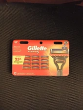Gillette Fusion 5 Razor Blades - 12 Cartridges
