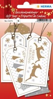 6 Herma Weihnachts-GeschenkanhäNger 'Merry Christmas'
