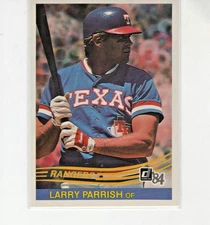 1984 Donruss MLB Baseball #422 Larry Parrish Texas Rangers