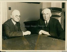 George Eastman Of Kodak Secy State Frank B Kellogg Dc Business 6X8 News Photo