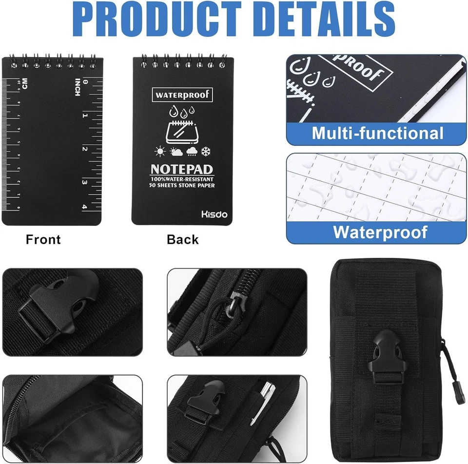 6 Pcs Waterproof Notebook, Write in The Rain Notebook All Weather, Police Notepa - Image 3 of 4