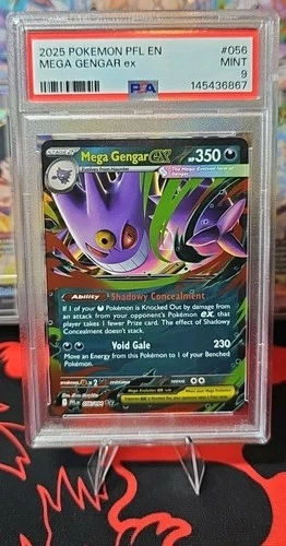 Mega Gengar EX 056/094 Pfl En-phantasmal Flames Pokemon PSA 9