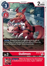 Guilmon BT12-007 C Across Time Digimon TCG