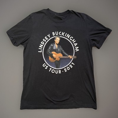 Lindsay Buckingham 2021  US Tour Concert t shirt Size Large Print On Black