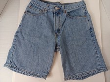Men s Vintage Levis 550 Red Tab Blue Denim Shorts Relaxed Fit Size 31 - 1f