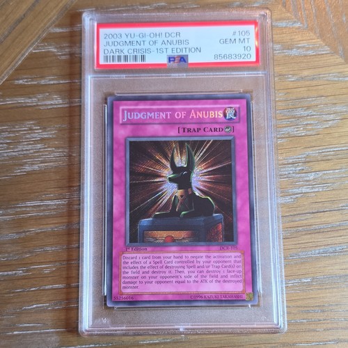 Yu-Gi-Oh! Judgment of Anubis Secret Rare Holo 1st Ed 2003 PSA 10 DCR-105 yugioh