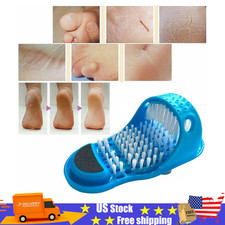 Foot Scrubber Brush Slipper Bath Shower Spa Easy Cleaner Scrub Feet Massage Wash