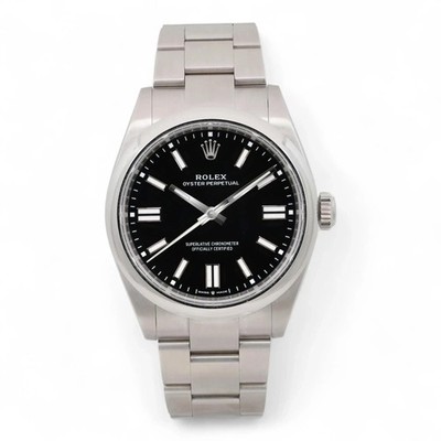 Rolex Oyster Perpetual 41mm Steel Black Dial Automatic Watch 134300