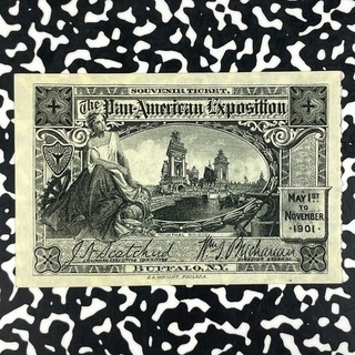 1901 U.S. Buffalo NY Pan American Exposition Souvenir Admission Ticket Lot#HZ267