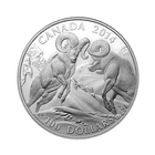 2014 Canada $100 for $100 Bighorn Sheep  1 OZ Fine silver coin