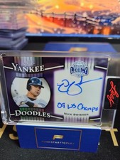 2025 Bronx Legacy Nick Swisher Encased On Card Autograph With Inscription 4/8