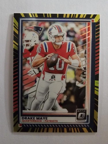 2025 Panini Donruss Optic - Rated Rookie Drake Maye #47 Electricity Prizm /75