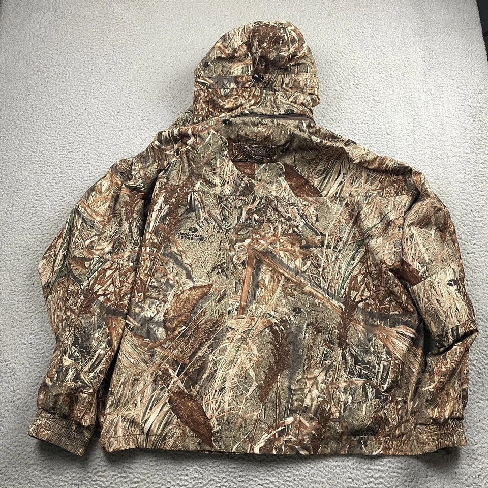 Cabela's Jacket Mens XL Brown Camouflage Dry Plus Duck Blind Mossy Oak Hunting - Image 2 of 4