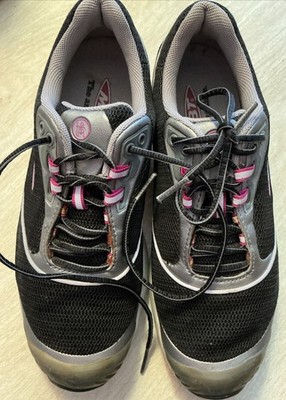 MBT Fora Rocker Shoes 7.5 Toning Sneakers Black Pink Gray Fitness Trainer Walk